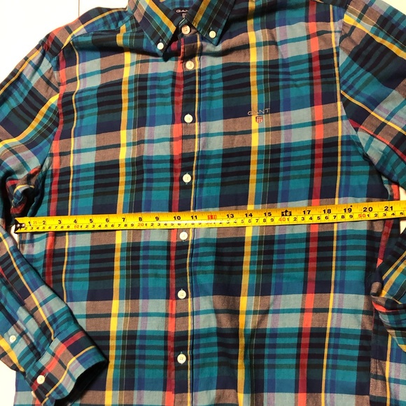 Gant Americana L/S Plaid Shirt - Cotton & Cashmere - Picture 4 of 6